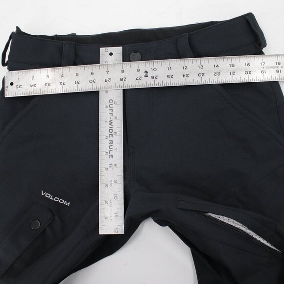 Volcom ski Pants Men's Small Articulated Snow snowboard Pockets Black 15k vented - Picture 10 of 16